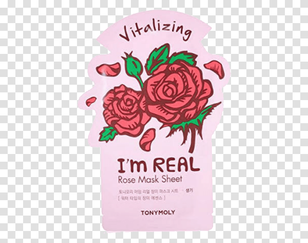 Tony Moly Im Real Rose Face Mask I M Real Face Mask, Graphics, Art, Plant, Floral Design Transparent Png