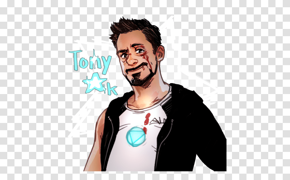 Tony Stark, Person, Face, Sleeve Transparent Png