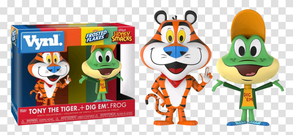 Tony The Tiger Amp Dig Em Frog Vynl Funko Vinyl Tony The Tiger, Toy, Costume, Apparel Transparent Png