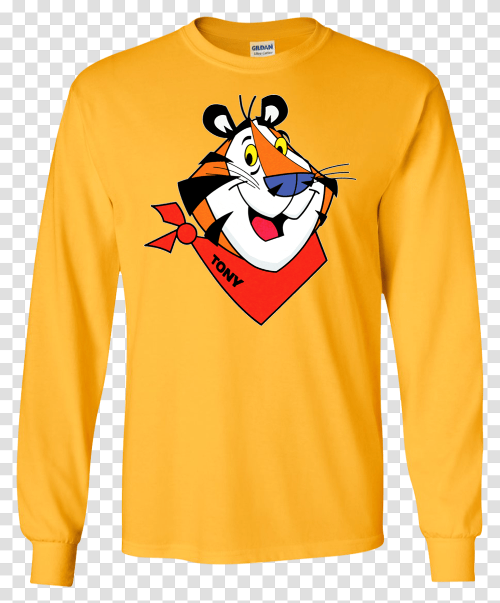Tony The Tiger They 039 Re Ggggreat Tiger Shirt, Sleeve, Apparel, Long Sleeve Transparent Png