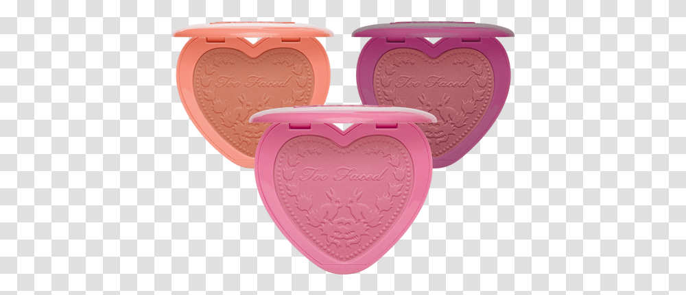 Too Faced Is Selling Heart Shaped Blusher - And Bronzer Heart Shaped Blush Too Faced, Face Makeup Transparent Png