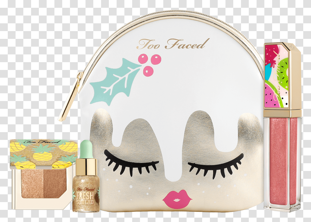 Too Faced Tutti Frutti Christmas Fruit Cake, Pattern, Label, Drawing Transparent Png