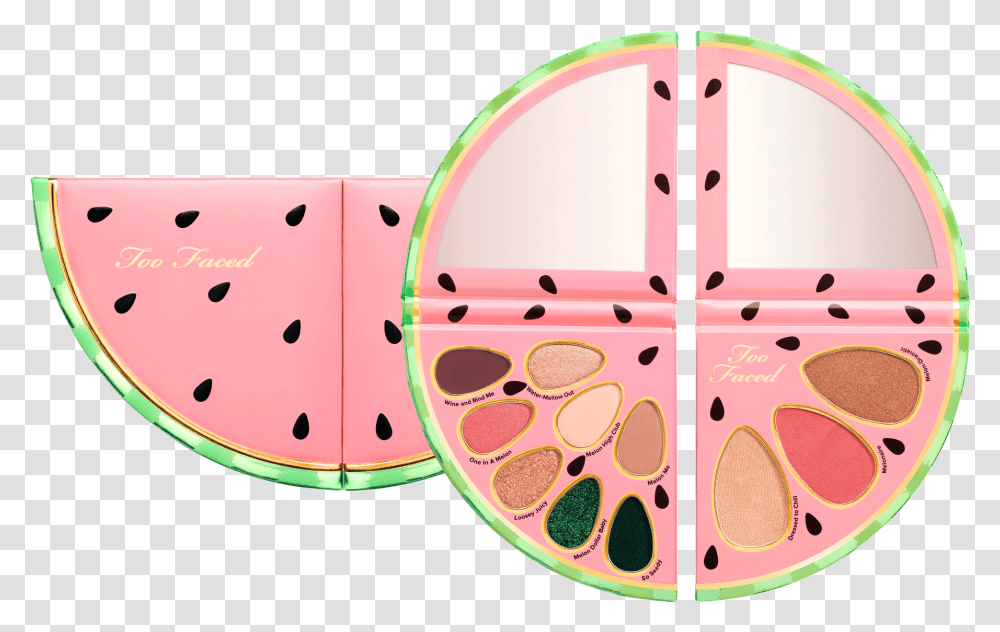 Too Faced Tutti Frutti Watermelon Slice Face, Label, Pattern, Plant Transparent Png