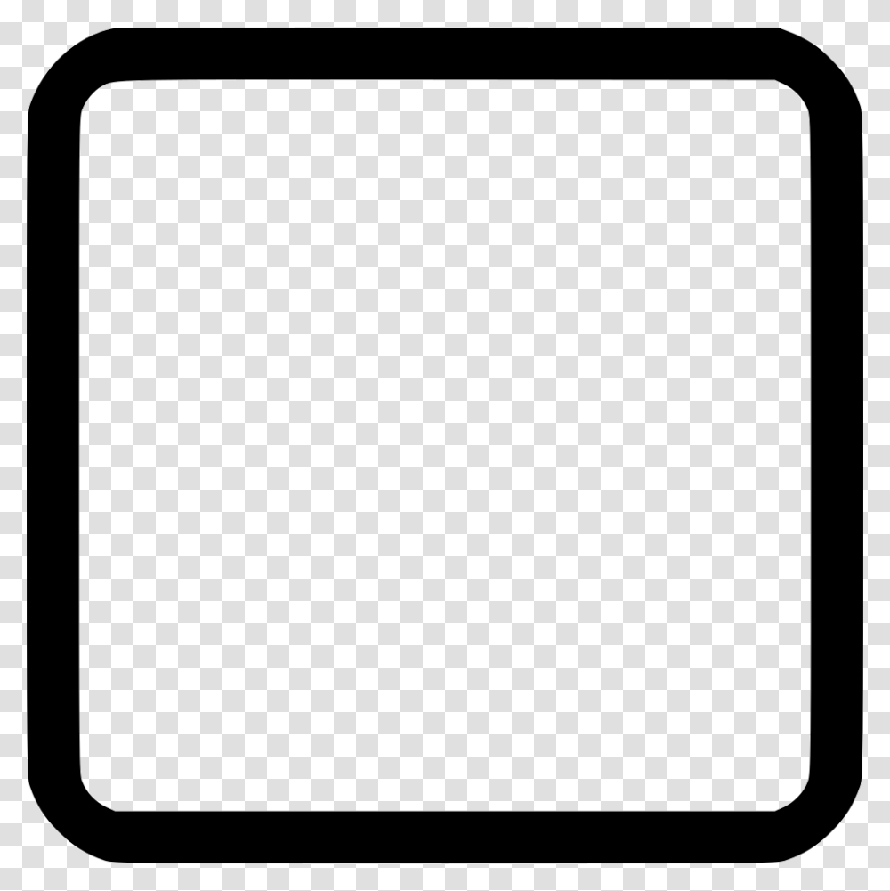 Tool Shape Rounded Rectangle Square Stroke Icon Free, Word, White Board Transparent Png
