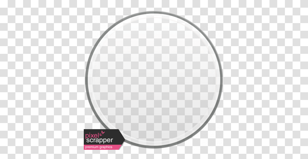 Toolbox Calendar Gray Circle Border, Mirror, Oval Transparent Png