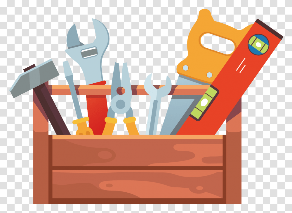Toolbox Hand Tool Toolbox, Furniture, Drawer, Cutlery, Wrench Transparent Png