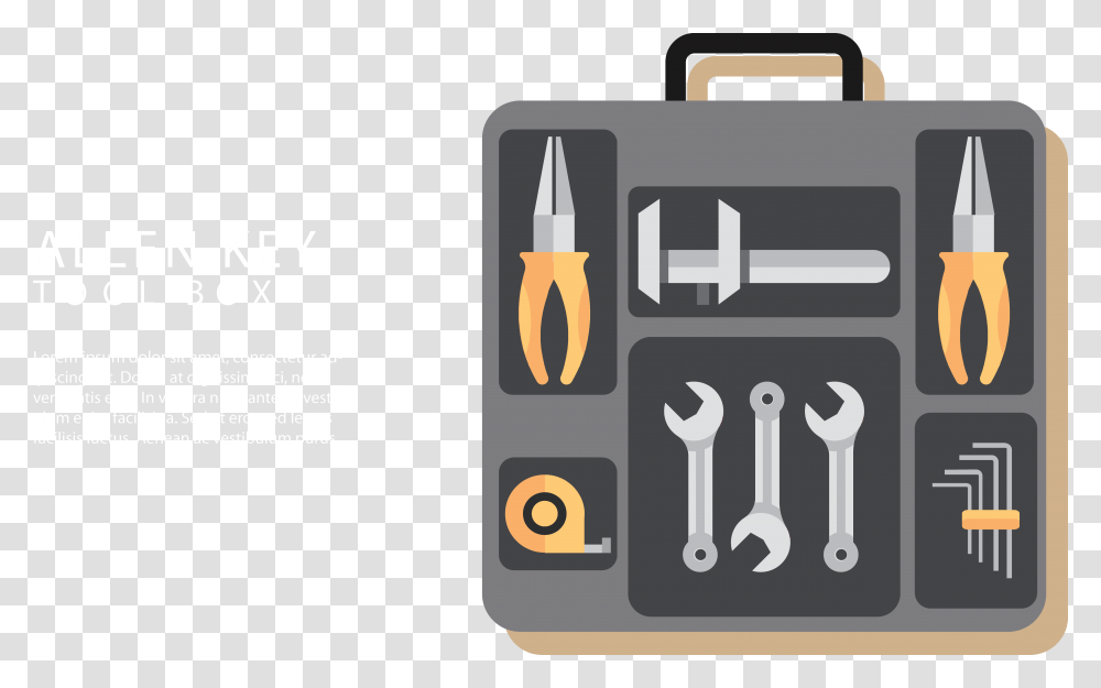 Toolbox Icon Cartoon Tool Box, Wrench Transparent Png