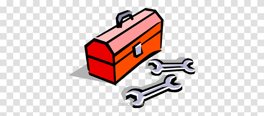 Toolbox Royalty Free Vector Clip Art Illustration, Briefcase, Bag, Wrench Transparent Png