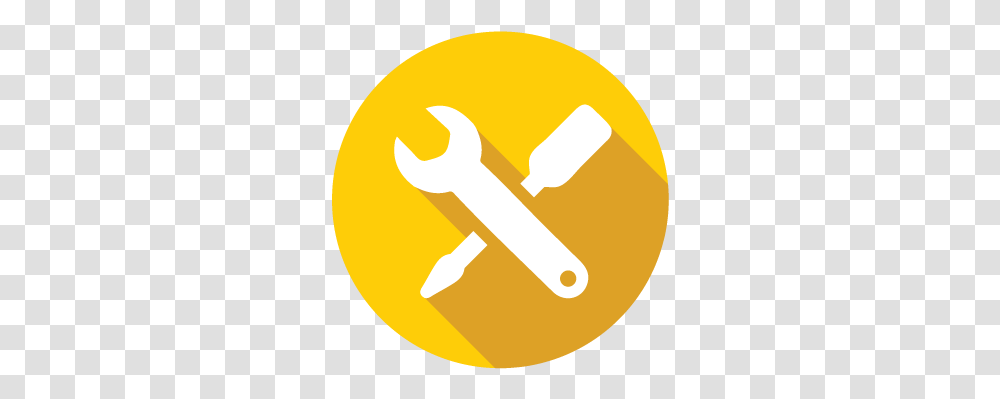 Tools Icon Automotive Diagnostic Specialties Aesthetic Yellow Youtube Logo, Text, Hand, Label, Symbol Transparent Png