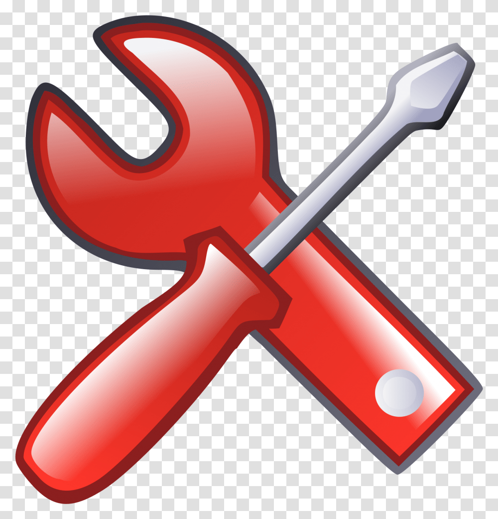 Tools Icon Red, Screwdriver, Hammer, Blow Dryer, Appliance Transparent Png