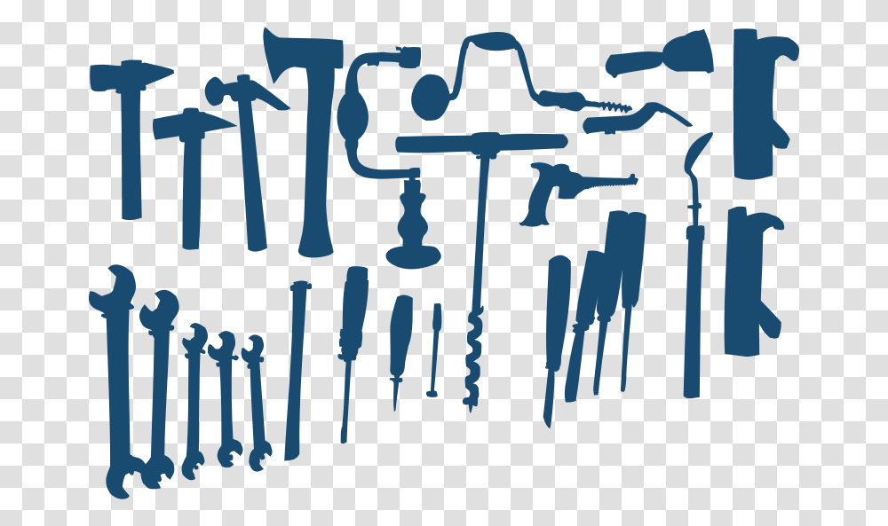 Tools Silhouettes, Cutlery, Doodle Transparent Png