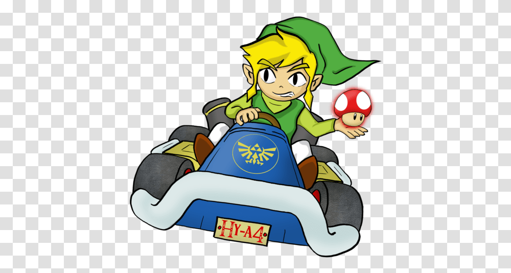 Toon By Vdburg On Link Mario Kart, Person, Human, Portrait, Face Transparent Png