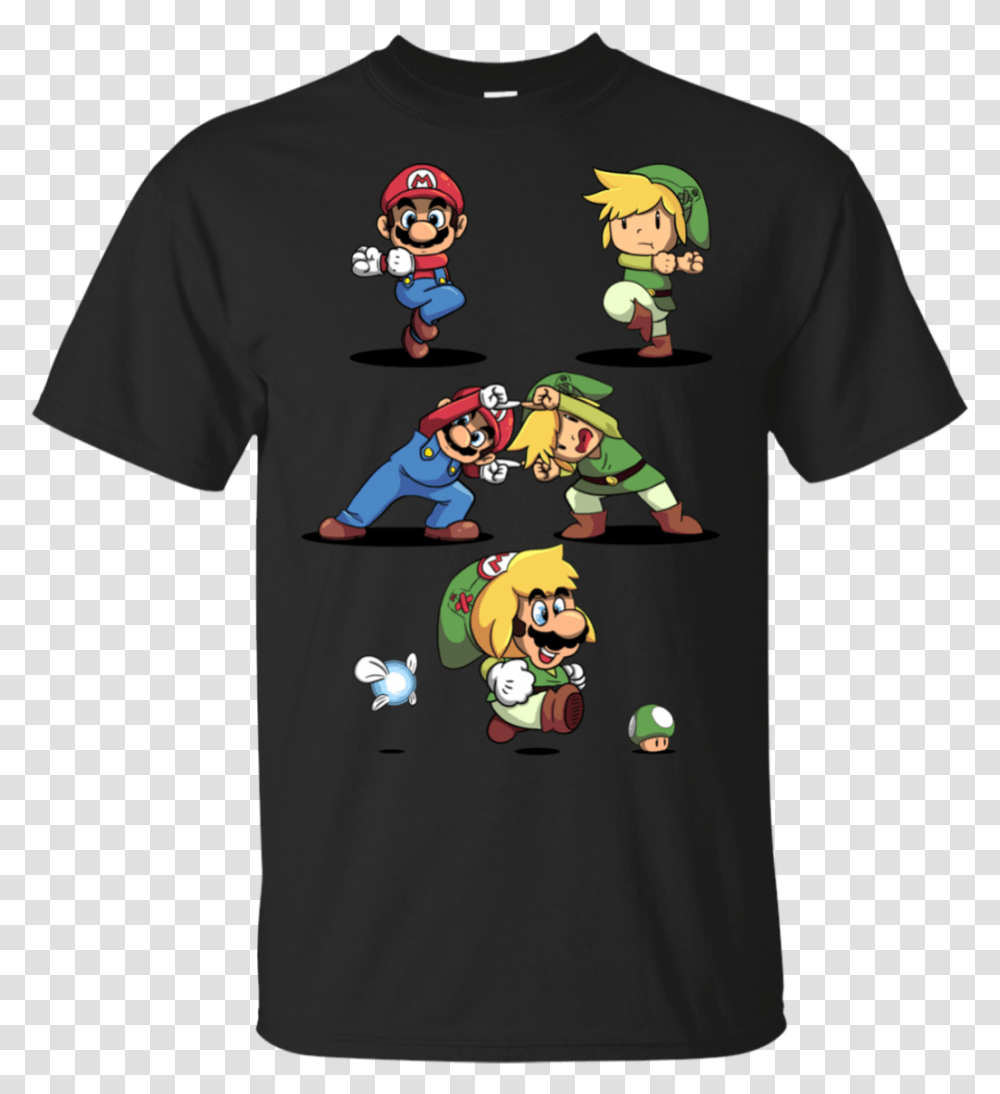 Toon Link Vs Paper Mario Super Smash Bros, Apparel, T-Shirt, Person Transparent Png
