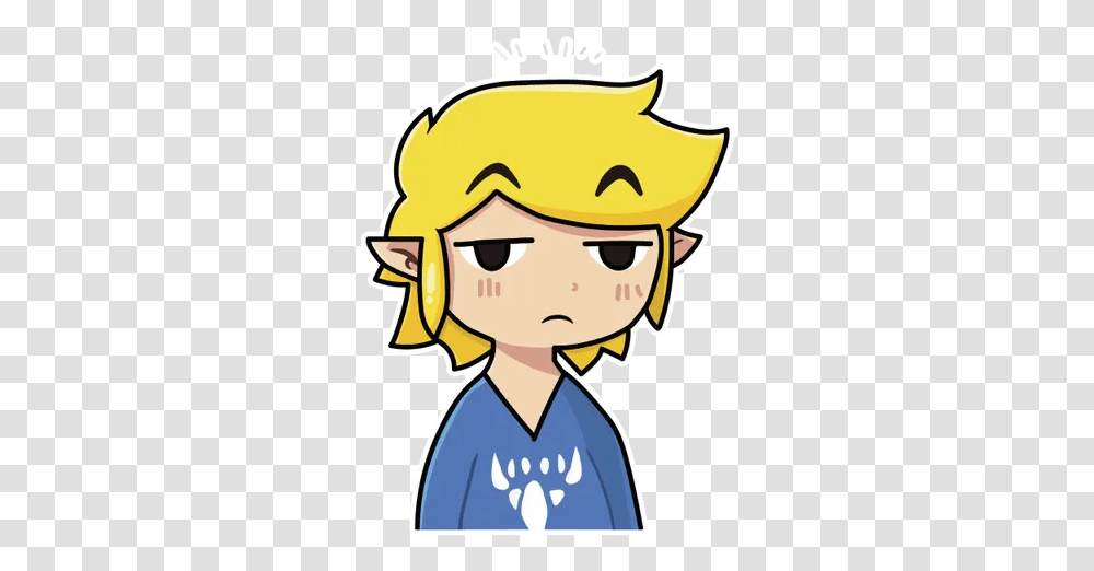 Toon Link Whatsapp Stickers Stickers Cloud Stickers De Toon Link, Label, Text, Graphics, Art Transparent Png