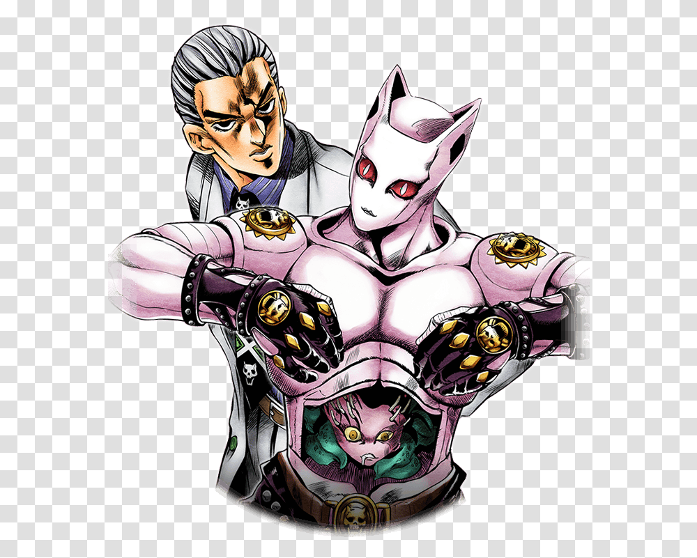Toonami Mayjun19 Locked Up For The Crime Of Being Too Kira And Killer Queen Jojo, Person, Human, Book, Comics Transparent Png