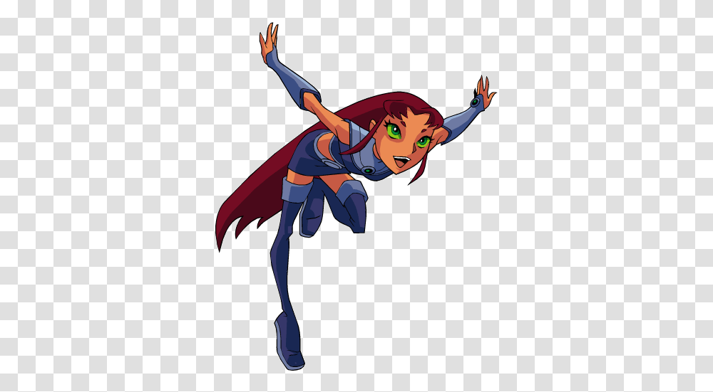Toonarific Clipart Gallery Teen Titans Starfire, Person, Sport, Photography, People Transparent Png