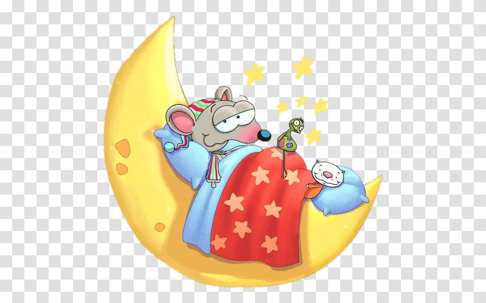 Toopy Amp Binoo Napping On The Moon Toopy And Binoo Moon, Sweets, Food, Birthday Cake, Dessert Transparent Png