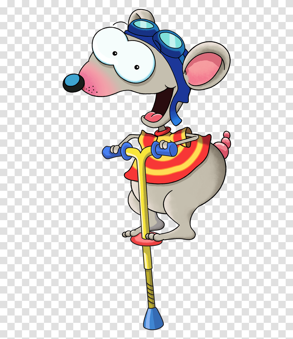 Toopy Jumping On A Pogo Stick, Animal, Leisure Activities, Circus, Bird Transparent Png