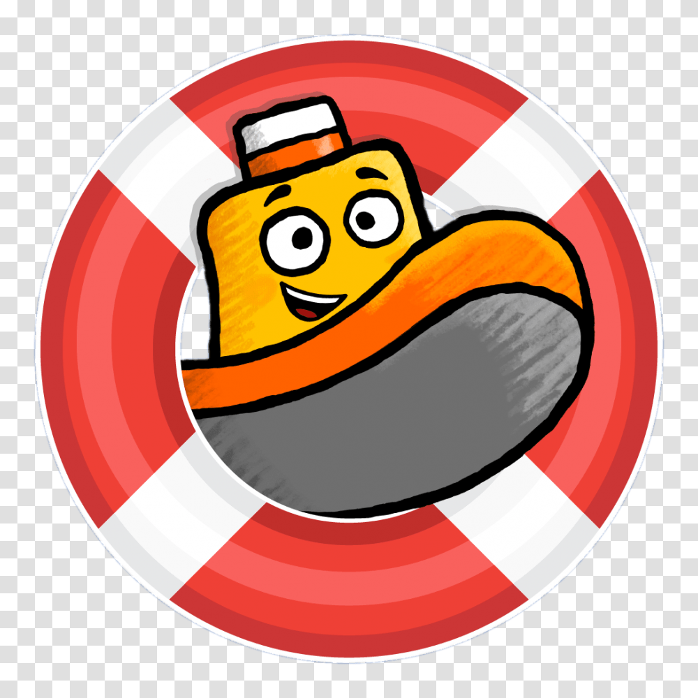 Toot The Tiny Tugboat In Life Buoy, Label, Nature, Outdoors Transparent Png