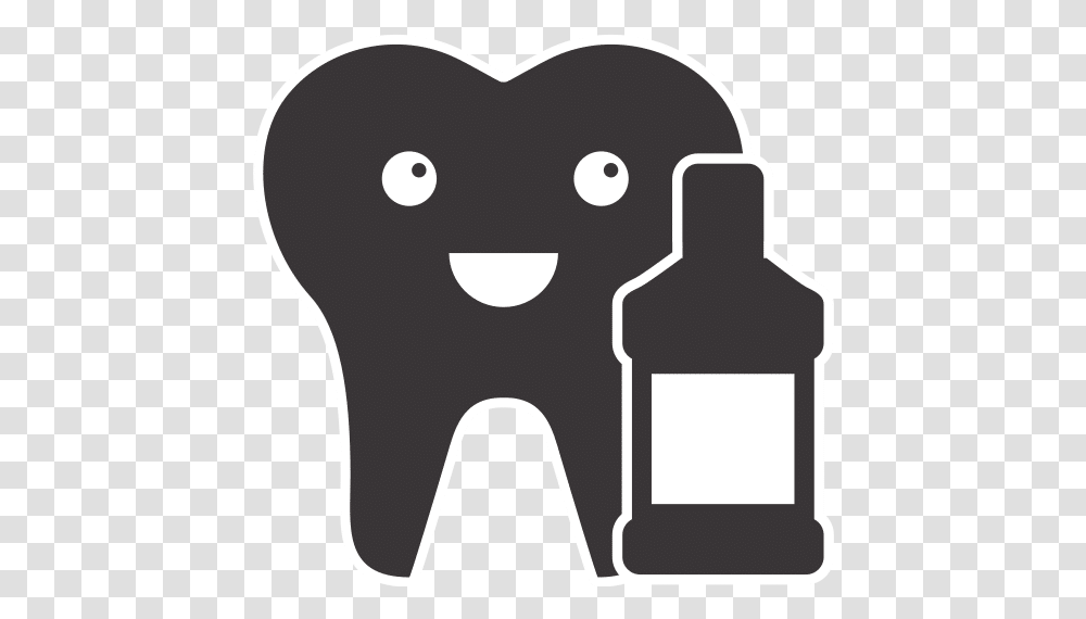 Tooth And Mouthwash Icon Happy, Giant Panda, Mammal, Animal, Text Transparent Png