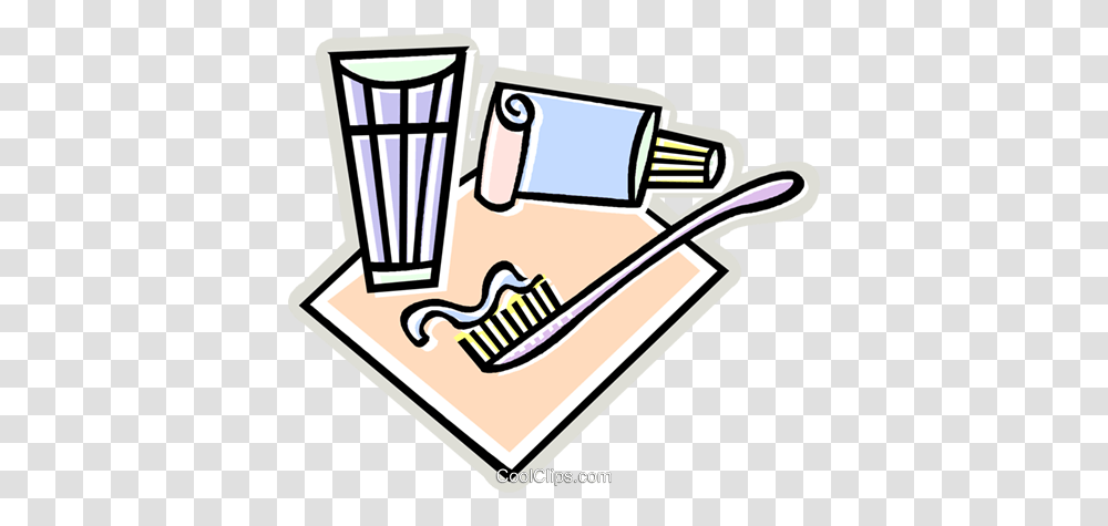 Tooth Brush Toothpaste Royalty Free Vector Clip Art Illustration, Drawing, Building, Architecture Transparent Png