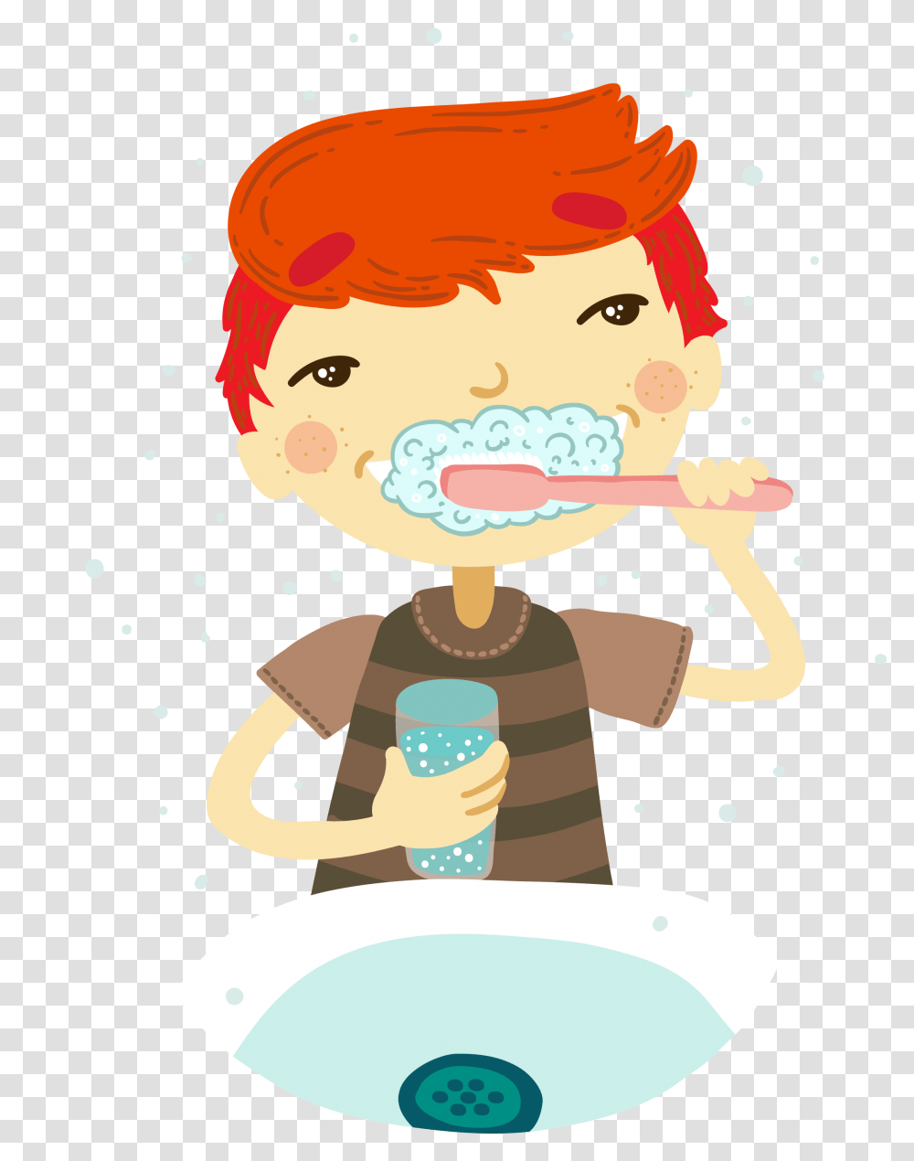 Tooth Brushing Clip Art Cartoon Teeth Tooth Brushing, Bottle, Face, Beverage Transparent Png