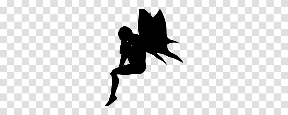 Tooth Fairy Silhouette Fairy Tale Pixie, Gray, World Of Warcraft Transparent Png
