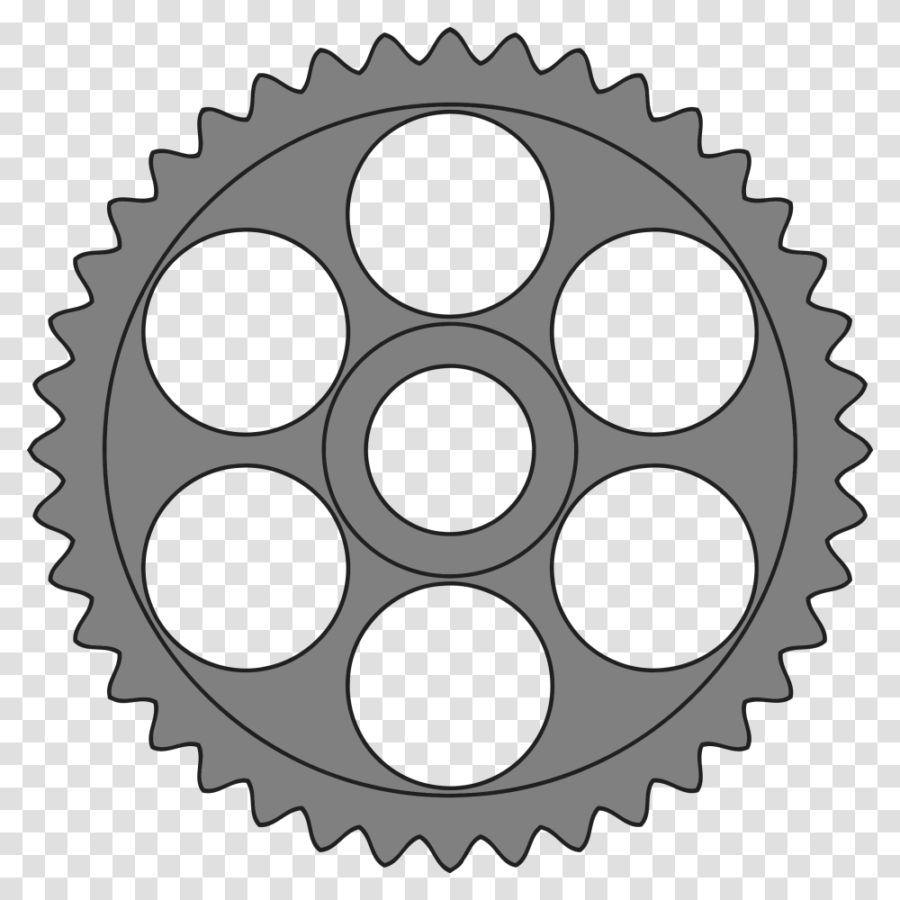 Tooth Gear With Circular Holes Icons, Machine Transparent Png