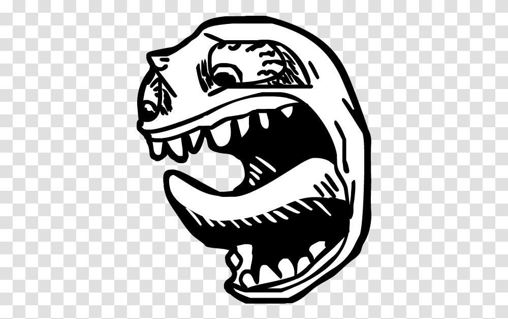 Tooth Scared Face, Apparel, Stencil, Helmet Transparent Png