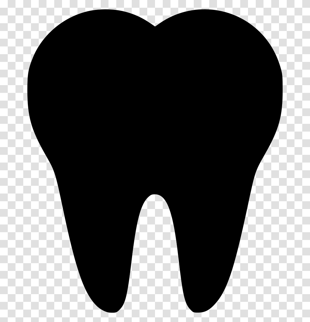 Tooth Teeth Dentist Dentistry Stomatology Icon Free, Light, Lightbulb, Silhouette Transparent Png