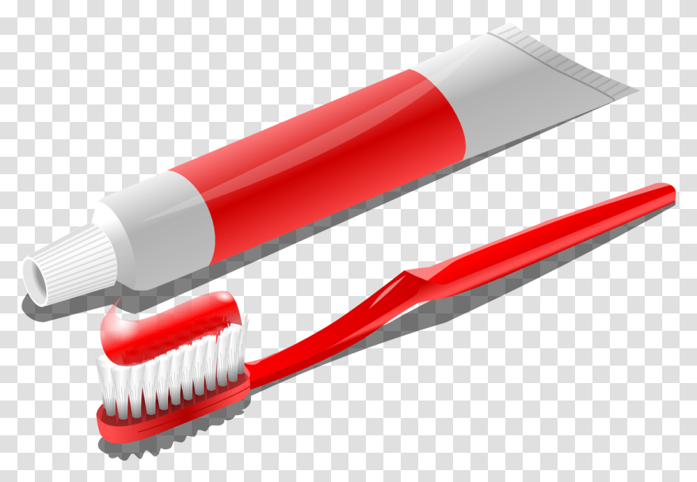 Toothpaste With Brush Image Things Used For Personal Hygiene, Toothbrush, Tool Transparent Png