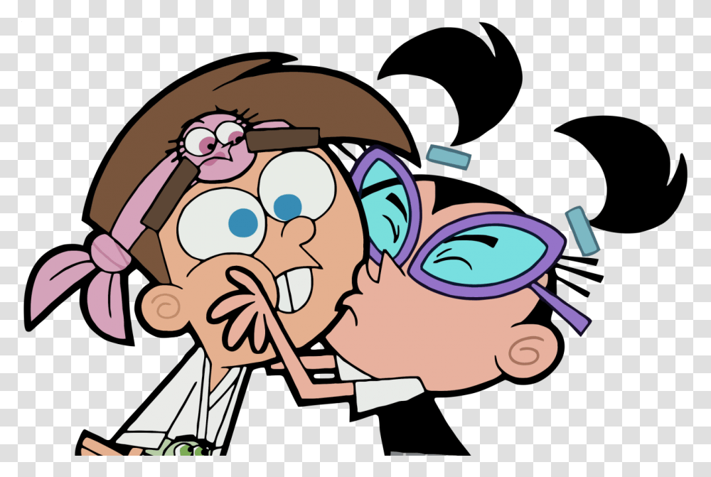 Tootie Fairly Odd Parents Tumblr Fairly Odd Parents Timmy And Tootie Kiss, Face, Crowd, Jaw Transparent Png