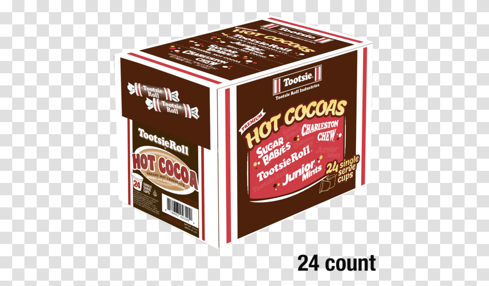 Tootsie Roll Hot Cocoa Box, Food, Plant, Carton, Cardboard Transparent Png