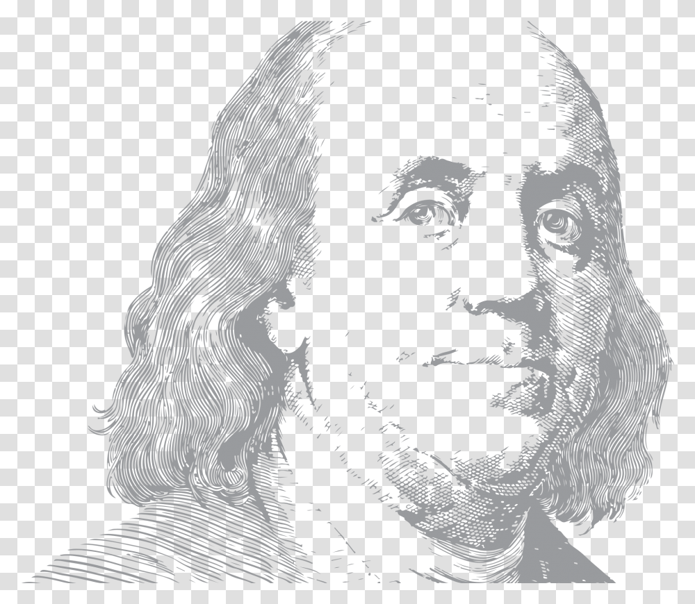 Top 10 Benjamin Franklin Quotes New 100 Dollar Bill, Person, Human, Head, Portrait Transparent Png