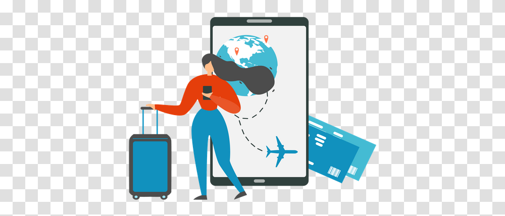 Top 10 Cellphone Illustrations Free & Premium Vectors Mobile App Travel Vector, Computer, Electronics, Monitor, Screen Transparent Png