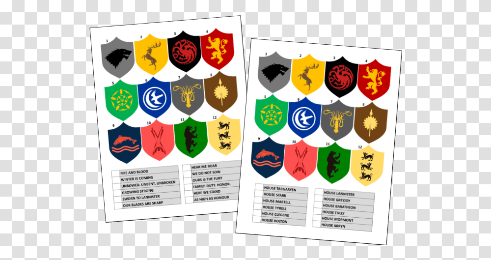 Top 10 Game Of Thrones Party Printable Game Of Thrones Party, Armor, Shield, Rug Transparent Png