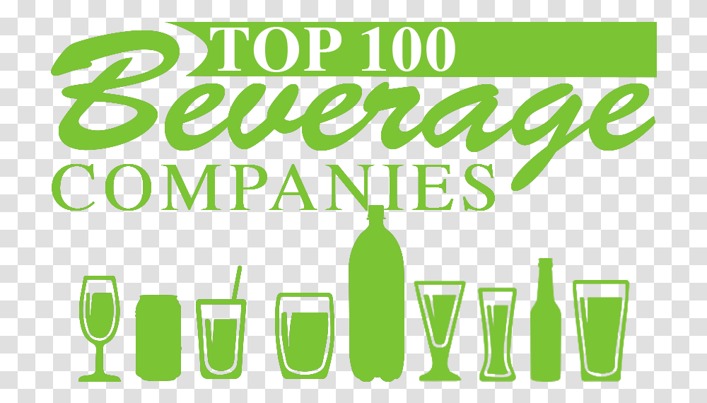 Top 100 Beverage Companies Logo, Alphabet, Green, Alcohol Transparent Png