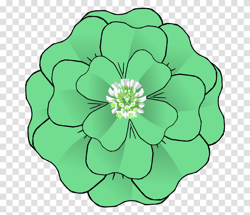 Top 23 Free Clover Flower Images Free Green Clip Art Flower, Plant, Blossom, Anemone, Painting Transparent Png