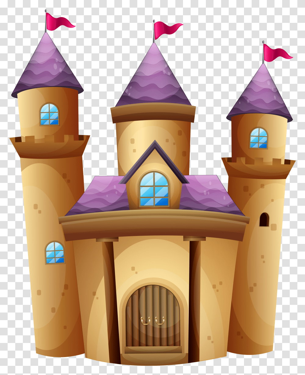 Top 84 Castle Clip Art Prince And Princess With A Castle Cartoon, Crib, Furniture, Architecture, Building Transparent Png