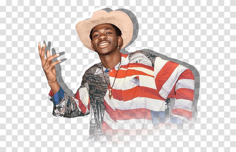Top Billboard Songs All Time Elton John Lil Nas X Mariah Lil Nas X, Clothing, Hat, Person, Sun Hat Transparent Png