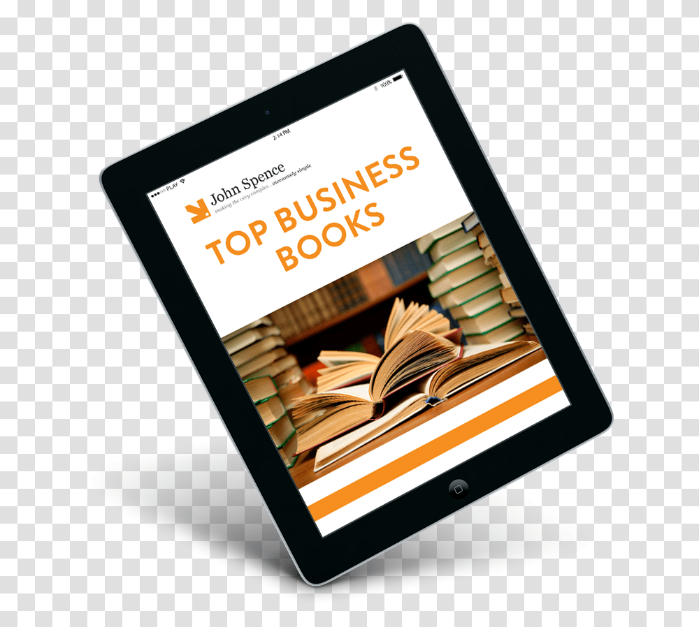 Top Business Books Icon Books, Computer, Electronics, Tablet Computer, Mobile Phone Transparent Png