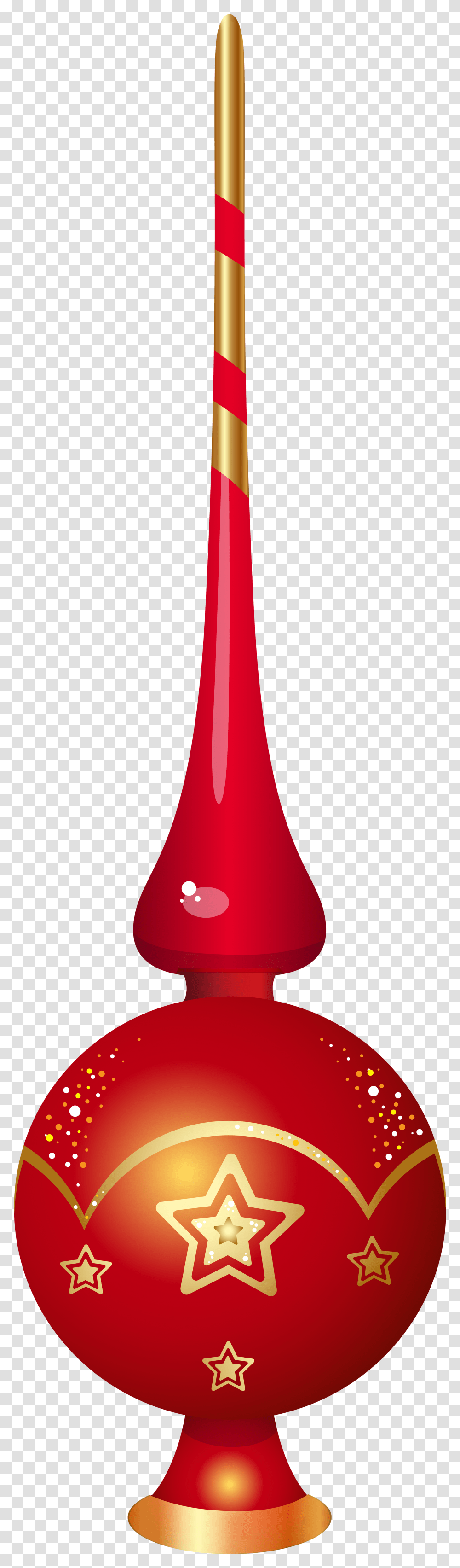 Top Clipart Red Christmas Tree Top, Lamp, Glass, Vase, Jar Transparent Png