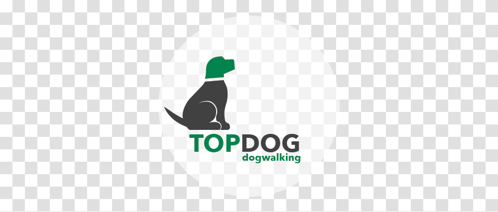 Top Dog Walking Dog, Logo, Symbol, Animal, Text Transparent Png