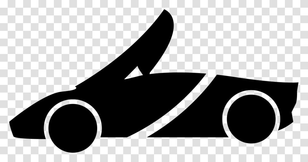 Top Down Sports Car Silhouette Sports Car Silhouette, Axe, Stencil Transparent Png