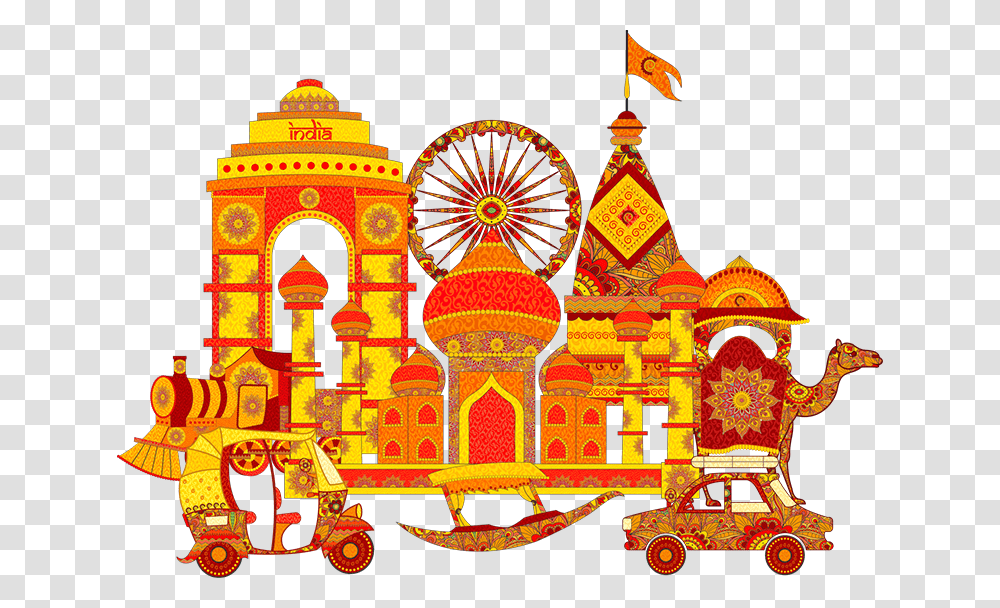 Top Five Best Wedding Planners In India Wedding Indian Elephant Clipart, Festival, Crowd, Theme Park, Amusement Park Transparent Png