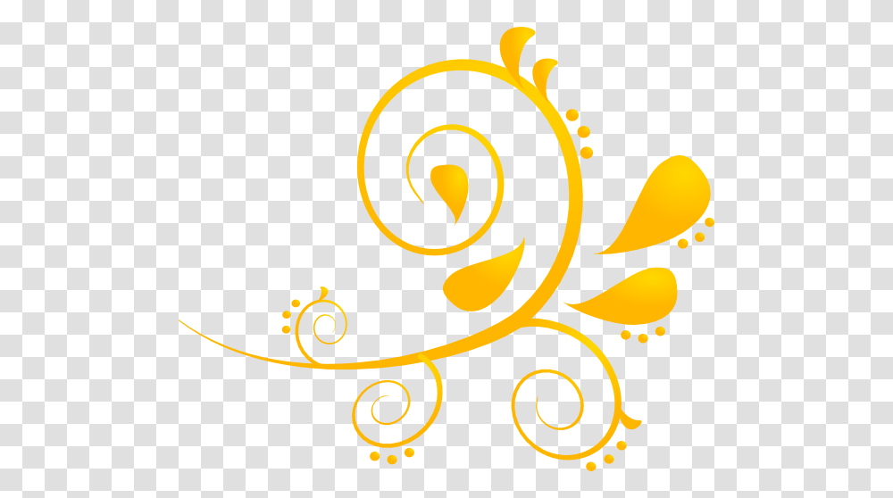 Top Gold Glitter Swirl, Floral Design, Pattern Transparent Png