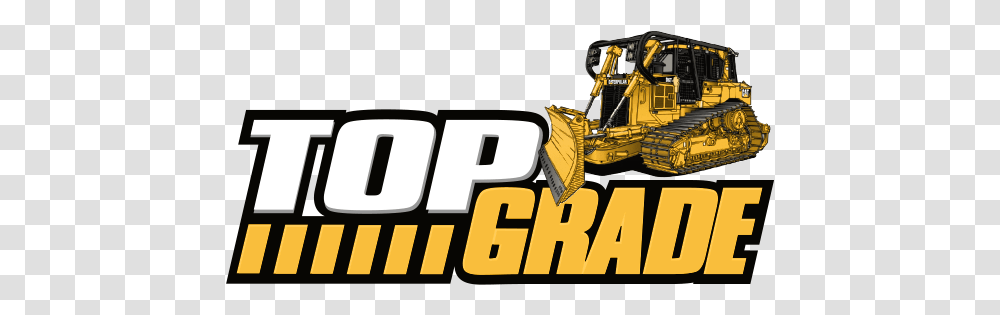 Top Grade Construction Oilfield & Maintenance Top Grade Logo, Tractor, Vehicle, Transportation, Bulldozer Transparent Png