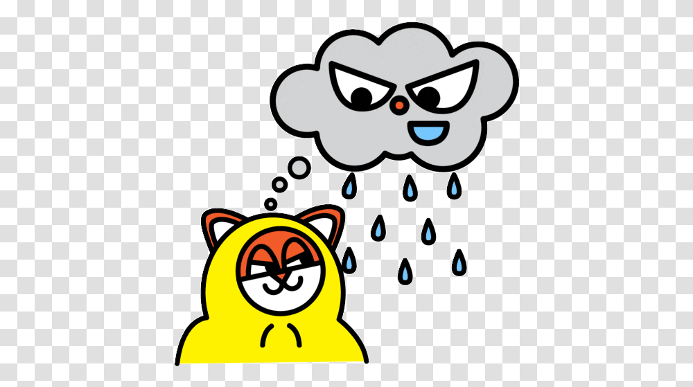 Top Grinning Cat Face With Smiling Eyes Best Animated Cartoon Cat Rain Gif, Graphics, Drawing, Doodle, Animal Transparent Png
