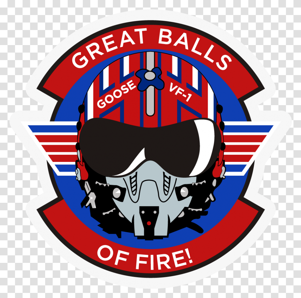Top Gun Goose Sticker - Airshow News Fire, Logo, Symbol, Trademark, Badge Transparent Png