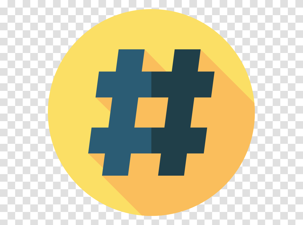 Top Hashtags Instagram Twitter Youtube Hashtag Flat Icon, First Aid, Sweets, Food Transparent Png